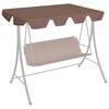 vidaXL Replacement Canopy for Garden Swing Brown 150/130x105/70 cm