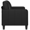vidaXL 2-Seater Sofa Black 120 cm Faux Leather