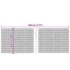 vidaXL Garden Fence 300x100 cm Reed