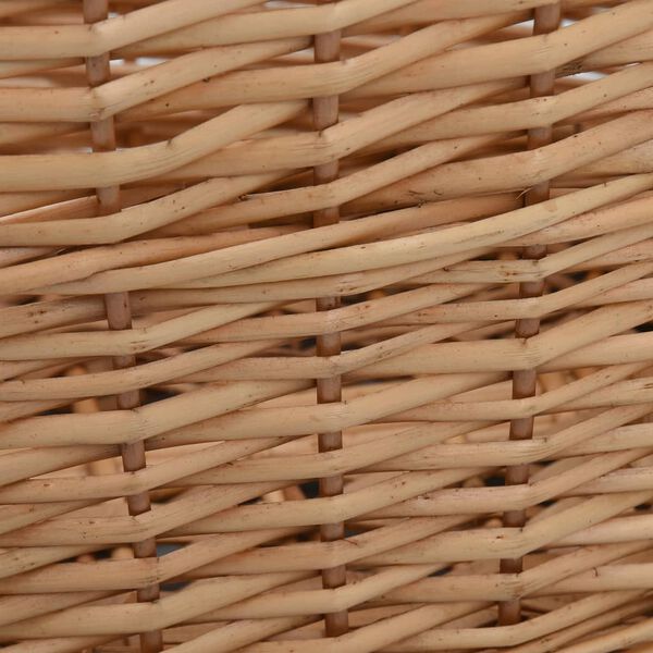 vidaXL Firewood Basket with Carrying Handles 58x42x29 cm Natural Willow