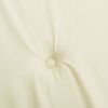 vidaXL Garden Highback Chair Cushions 4 pcs Cream 120x50x2 cm Fabric