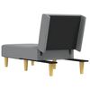 vidaXL Chaise Longue Light Grey Fabric