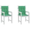 vidaXL Garden Lowback Chair Cushions 2 pcs Green 100x50x3 cm Oxford Fabric