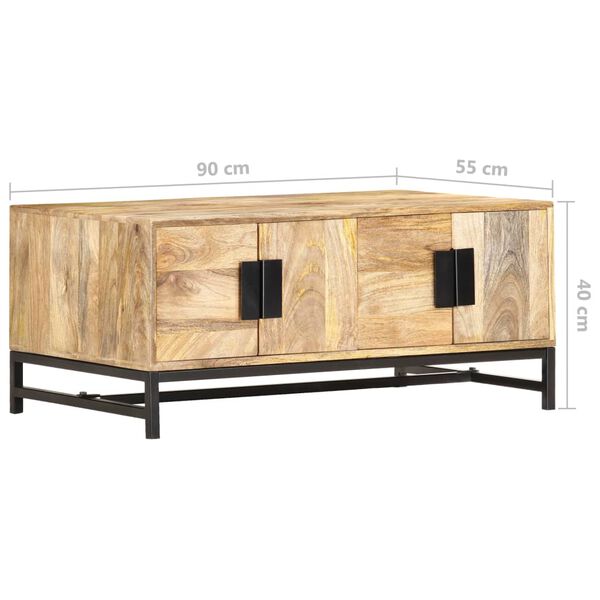 vidaXL Coffee Table 90x55x40 cm Solid Mango Wood