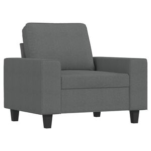 vidaXL Sofa Chair Dark Grey 60 cm Fabric