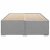 vidaXL Bed Frame without Mattress Light Grey Full Fabric
