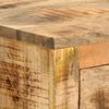 vidaXL Side Cabinet with Wheel 70x40x75 cm Solid Mango Wood