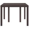 vidaXL Garden Table Brown 150 x 100 x 73 cm Poly Rattan