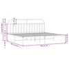 vidaXL Metal Bed Frame without Mattress with Headboard Black 193x203cm