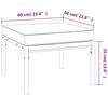 vidaXL 5 Piece Garden Lounge Set with Sand Cushions Steel
