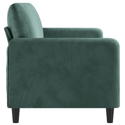 vidaXL 3-Seater Sofa Dark Green 180 cm Velvet
