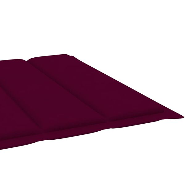 vidaXL Folding Sun Lounger with Cushion Solid Acacia Wood