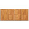 vidaXL Garden Table with Acacia Wood Top Beige 190x80x74 cm Poly Rattan