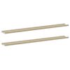 vidaXL Wall Shelves 2 pcs White and Sonoma Oak 115x9x3 cm