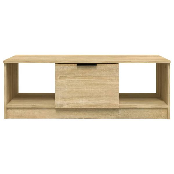 vidaXL Coffee Table Sonoma Oak 102x50x36 cm Engineered Wood
