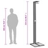vidaXL Outdoor Shower Grey 50x55x224 cm Poly Rattan and Acacia Wood