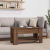 vidaXL Coffee Table Brown Oak 101x49x52 cm Engineered Wood