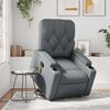 vidaXL Stand up Massage Recliner Chair Grey Faux Leather