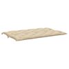 vidaXL Garden Bench Cushion Beige 150x(50+50)x7cm Oxford Fabric