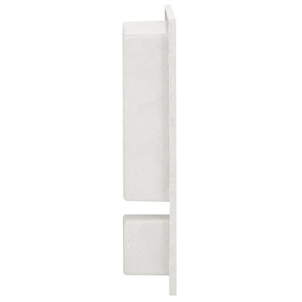 vidaXL Shower Niche with 2 Compartments Matt White 41x51x10 cm