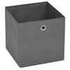 vidaXL Storage Boxes 4 pcs Non-woven Fabric 32x32x32 cm Grey