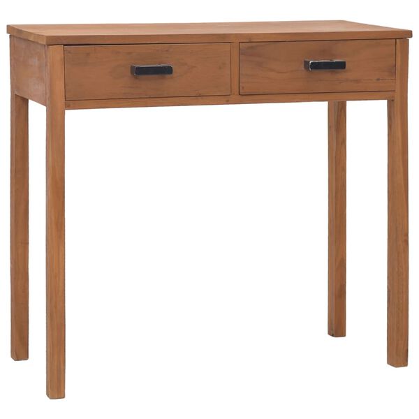 vidaXL Office Desk 81x40x75 cm Solid Teak Wood
