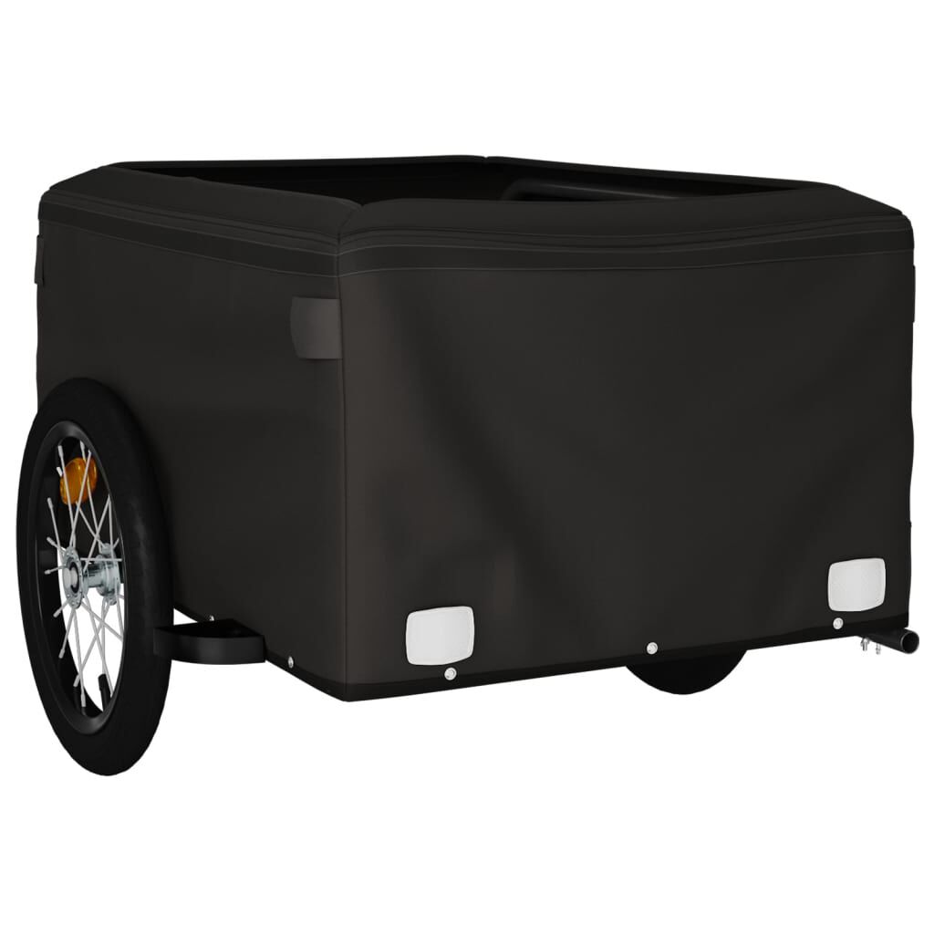 vidaXL Bike Trailer Black and Grey 45 kg Iron