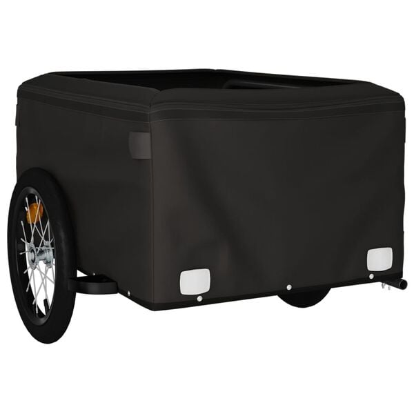 vidaXL Bike Trailer Black and Grey 45 kg Iron