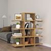 vidaXL Book Cabinet 100x30x120 cm Solid Wood Teak