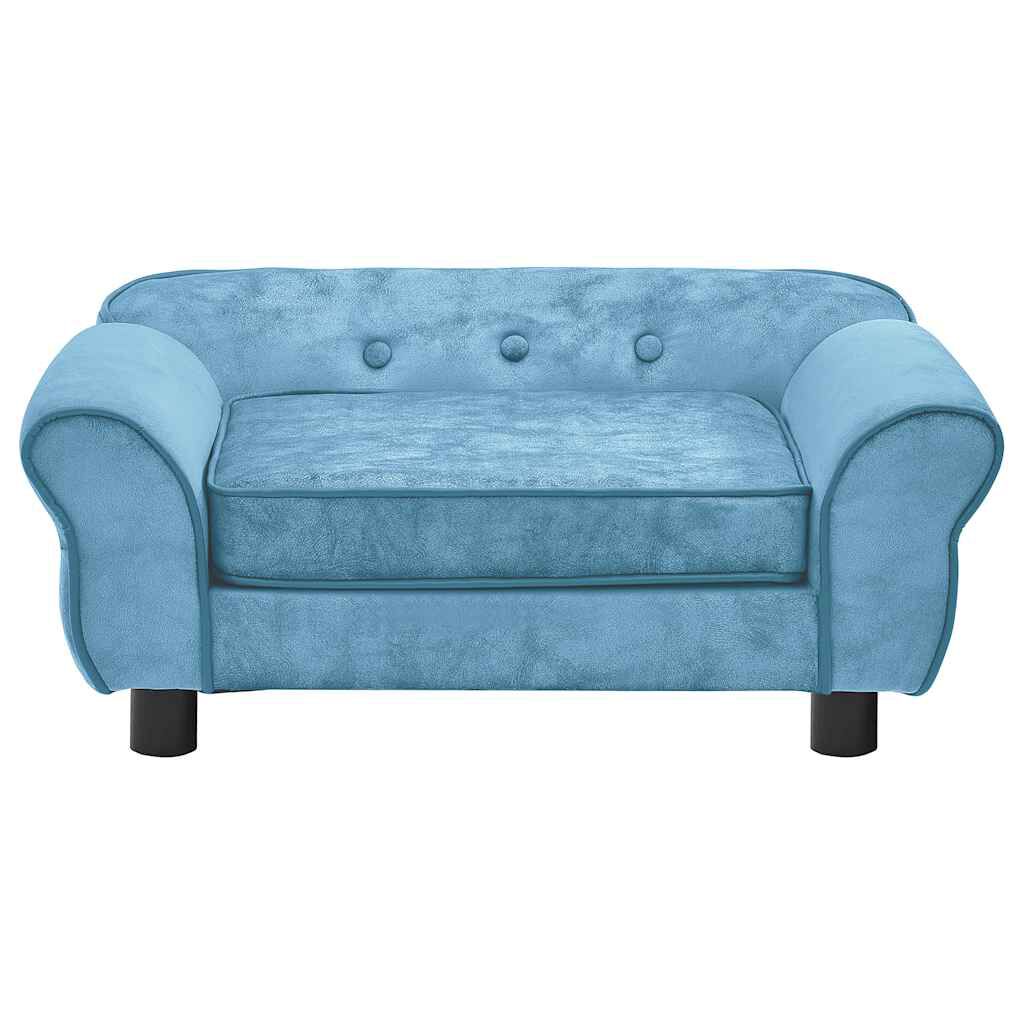 vidaXL Dog Sofa Turquoise 72x45x30 cm Plush