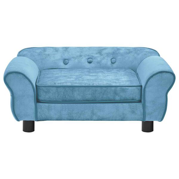 vidaXL Dog Sofa Turquoise 72x45x30 cm Plush