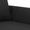vidaXL 2 Piece Sofa Set with Cushions Black Faux Leather