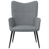 vidaXL Relaxing Chair Light Grey Fabric