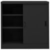 vidaXL Office Cabinet with Sliding Door Anthracite 90x40x90 cm Steel