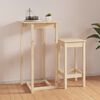 vidaXL Bar Table 60x60x110 cm Solid Wood Pine