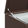 vidaXL Garden Storage Box Brown 120x50x60 cm Poly Rattan