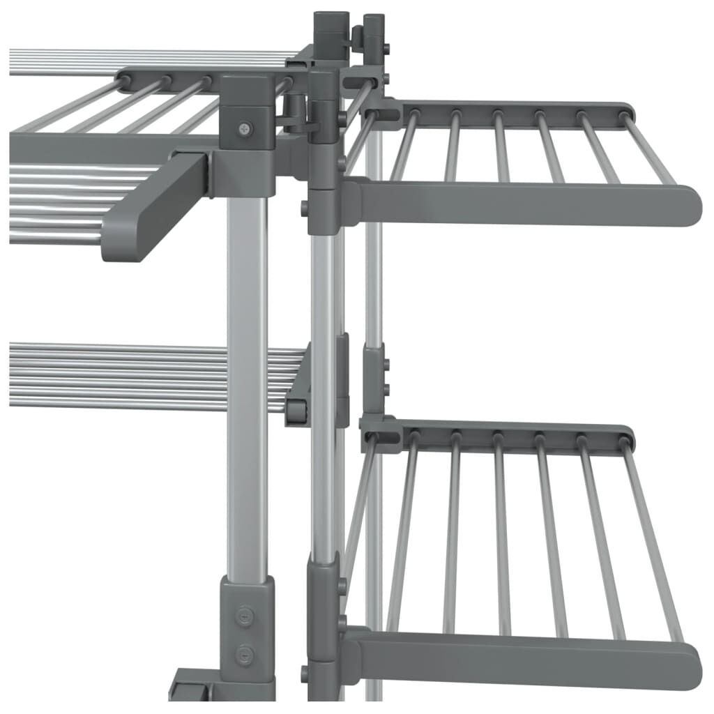 vidaXL Laundry Drying Rack 107x107x120 cm Aluminium