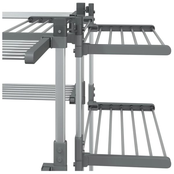 vidaXL Laundry Drying Rack 107x107x120 cm Aluminium