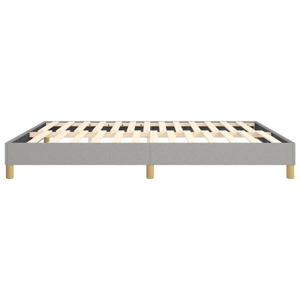 vidaXL Bed Frame without Mattress Light Grey California King Fabric (US Only)