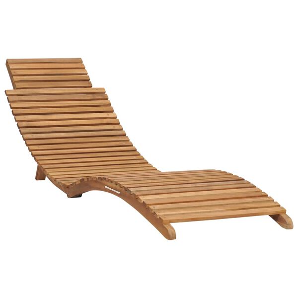 vidaXL 3 Piece Folding Garden Lounge Set Solid Teak Wood