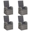 vidaXL 7 Piece Garden Dining Set Grey