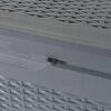 vidaXL Garden Storage Box Grey PP Rattan 180 L