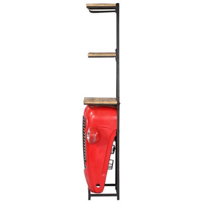vidaXL Tractor Wine Cabinet 49x31x172 cm Solid Mango Wood