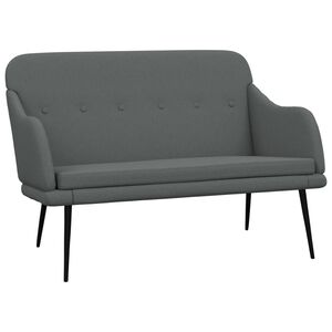 vidaXL Bench Dark Grey 110x76x80 cm Fabric