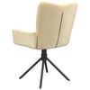 vidaXL Swivel Dining Chairs 2 pcs Cream Velvet
