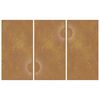vidaXL Garden Wall Decorations 3 pcs 105x55 cm Corten Steel Sun Design