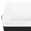 vidaXL Bamboo Laundry Basket Black 83 L