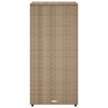 vidaXL Garden Storage Cabinet Beige 50x55x115 cm Poly Rattan