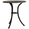 vidaXL Garden Table Bronze 62x62x65 cm Cast Aluminium