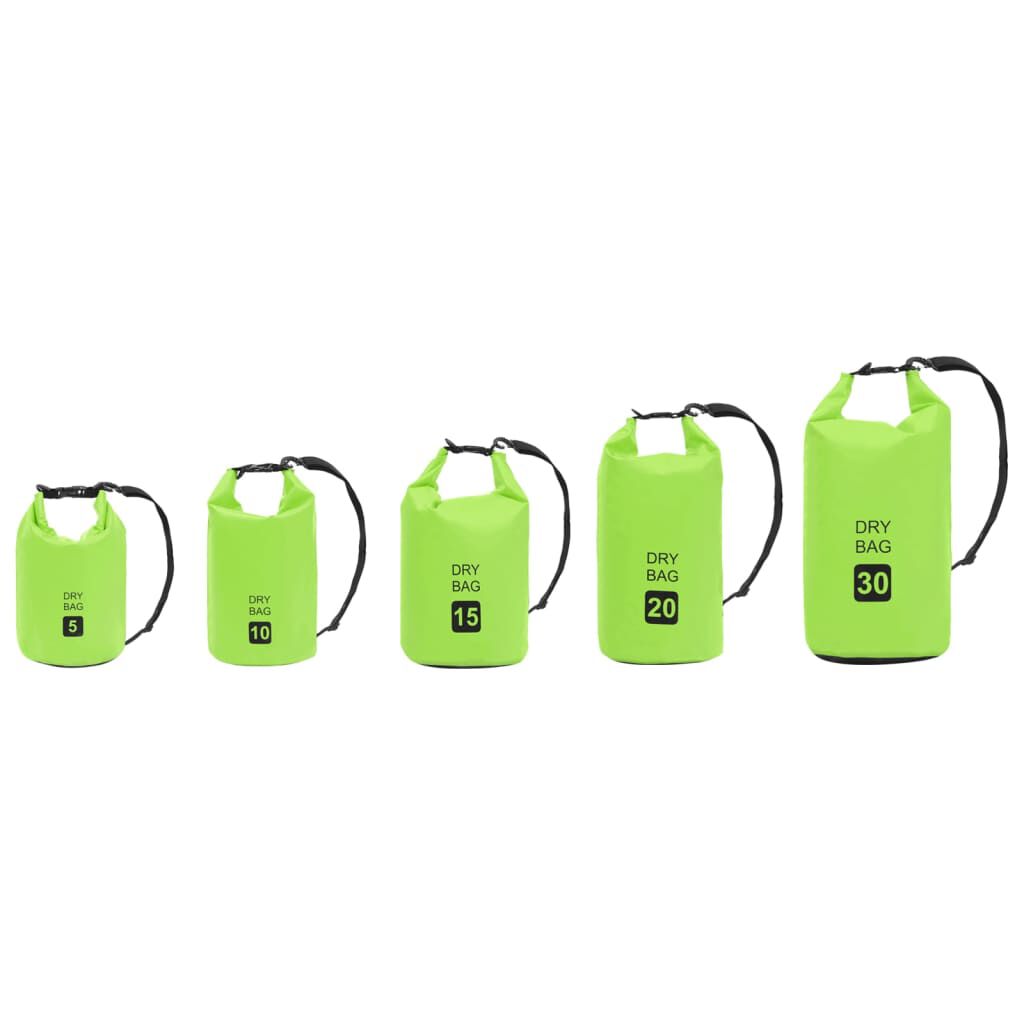 vidaXL Dry Bag Green 30 L PVC